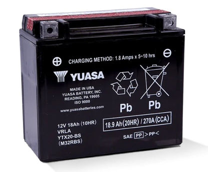 YUASA YTX20-BS Maintenance Free 12 Volt Battery - Reliable Power Solution