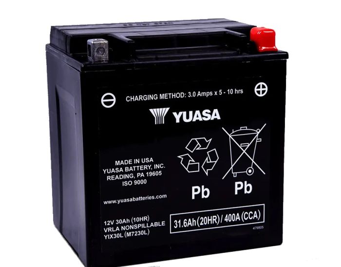 YUASA YUAM7230L YIX30L Maintenance-Free 12 Volt Car Battery