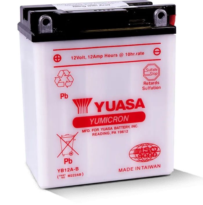 YUASA YB12A-B YUMICRON 12V Battery - Reliable Power for Your Equipment