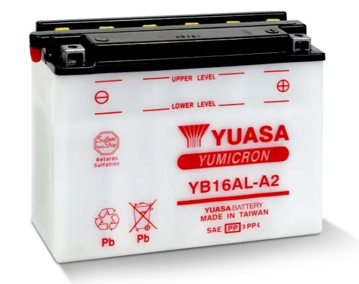YUASA YUAM22162 YB16AL-A2 YUMICRON 12-Volt Battery for Reliable Power