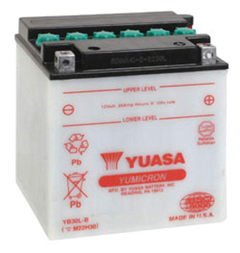 YUASA YB30L-B YUMICRON 12 Volt Battery (Part Number: YUAM22H30TWN)