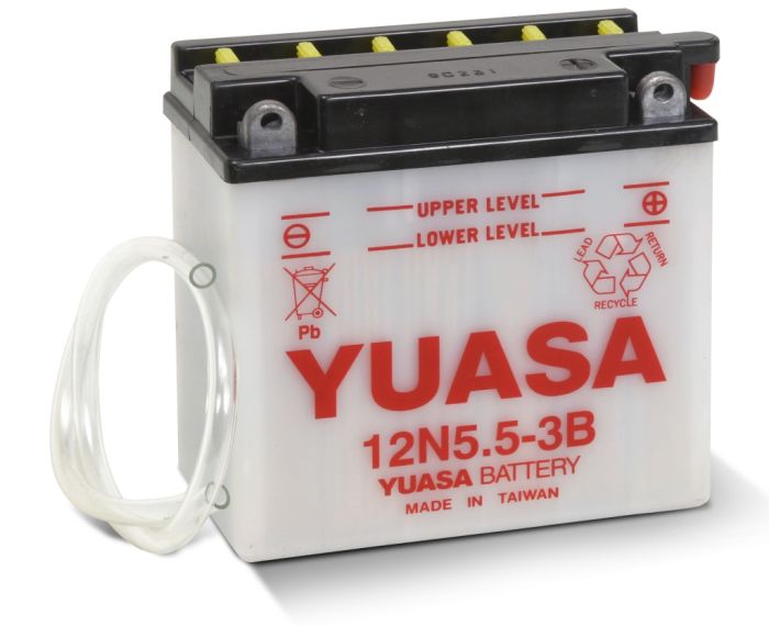 YUASA 12N5.5-3B Conventional 12 Volt Battery for Reliable Power Supply