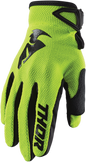 THOR Sector Gloves - Acid/Black - Large 3330-5880