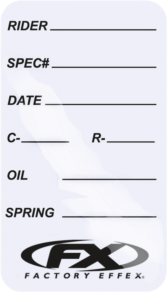 Factory Effex Suspension Spec Stickers 06-90021 for Forks