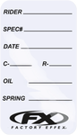 Factory Effex Suspension Spec Stickers 06-90021 for Forks