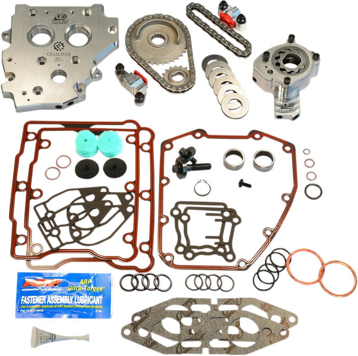 FEULING PARTS Conversion Camshaft Hydraulic Tensioner Kit - Twin Cam with Cam Position Sensor 7087