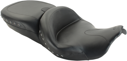 MUSTANG Summit Studded Black Seat - Backrest Receptacle - FL '08-'25 76862