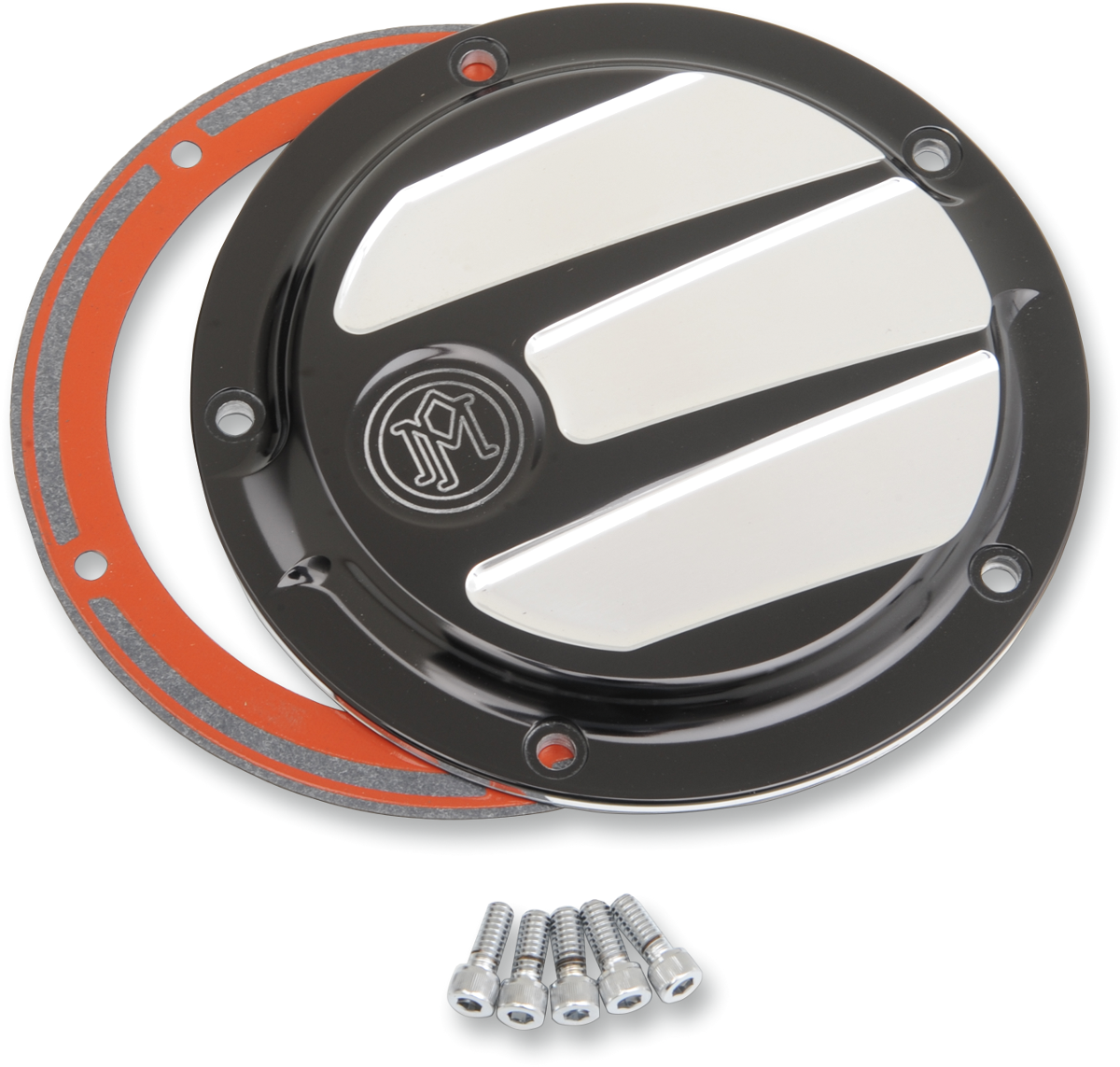 PERFORMANCE MACHINE (PM) Derby Cover - Scallop - Black/Platinum Cut™ 0177-2026-BMP