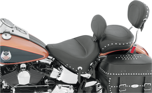 MUSTANG Wide Rear Seat - Studded - Black - FLST '00-'15 79486
