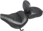 MUSTANG Passenger Touring Seat - Black - Original Stitch - FLHC/FLDE 79331
