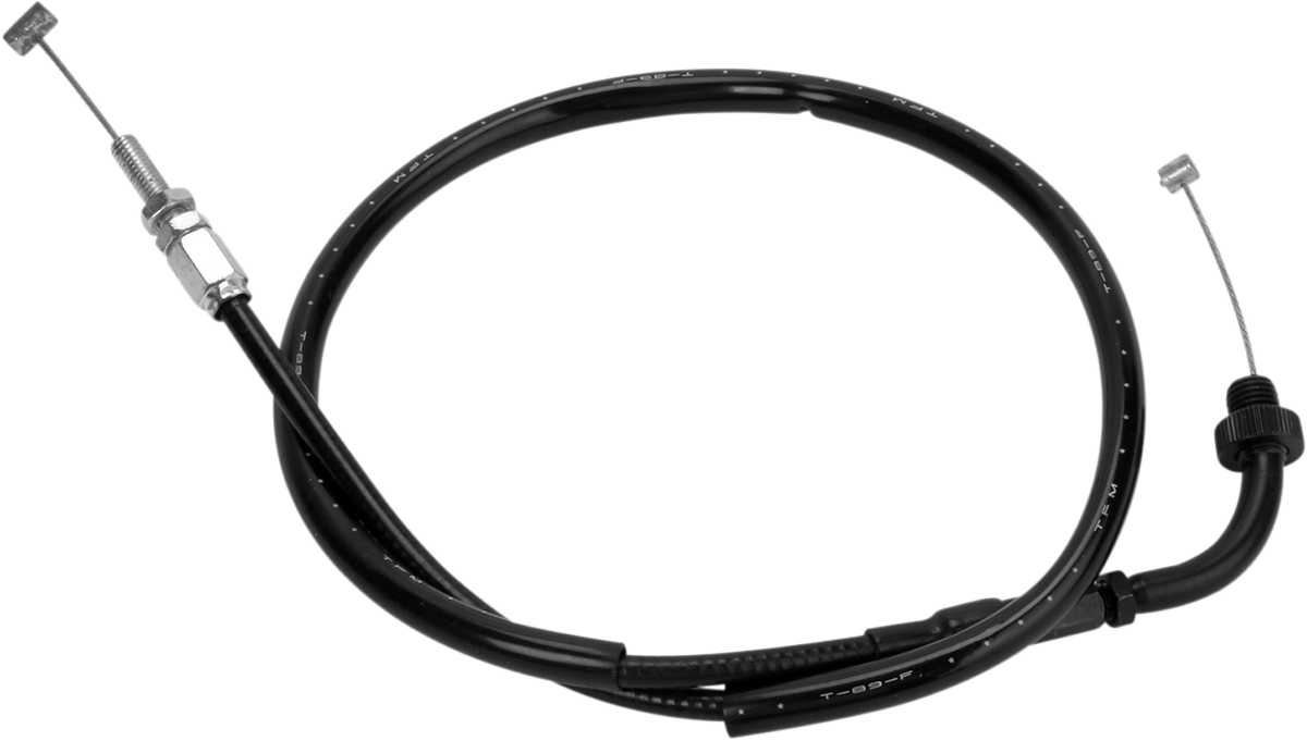 MOTION PRO Black Vinyl Throttle Cable - Pull - '87-'96 CBR1000F Hurricane 02-0217