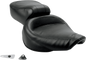 MUSTANG Vintage Style Seat - Wide - Smooth - Black - Dyna 75680