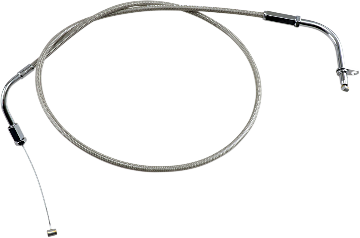 MOTION PRO Armor Coat Stainless Steel Throttle/Idle Cable for Cruisers - Pull - 1100 V-Star Custom 65-0274