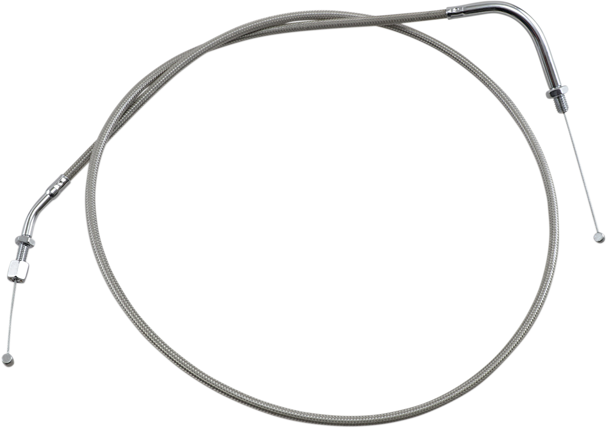 MOTION PRO Armor Coat Stainless Steel Throttle/Idle Cable for Cruisers - Push - 1600/1700 Road Star 65-0264