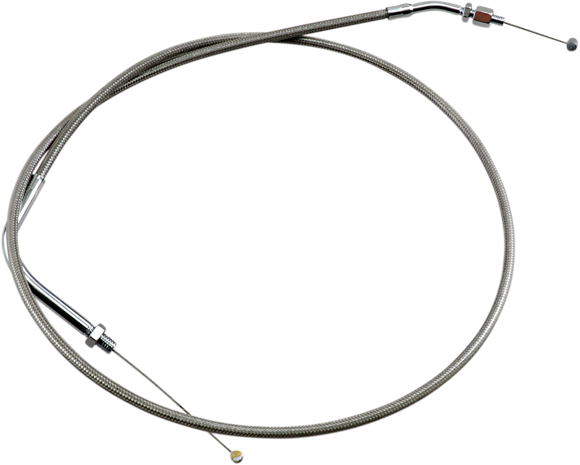 MOTION PRO Armor Coat Stainless Steel Throttle/Idle Cable for Cruisers - Push - 1700 Road Star Warrior 65-0281