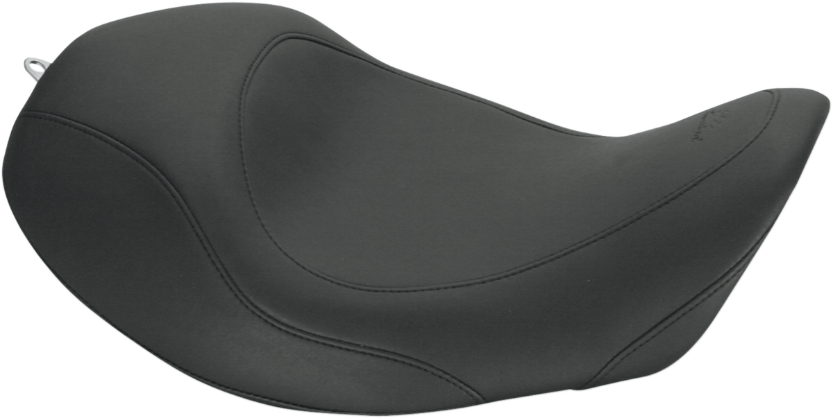 MUSTANG Forward Wide Tripper Solo Seat - Plain - Black - Dyna '06-'17 76707