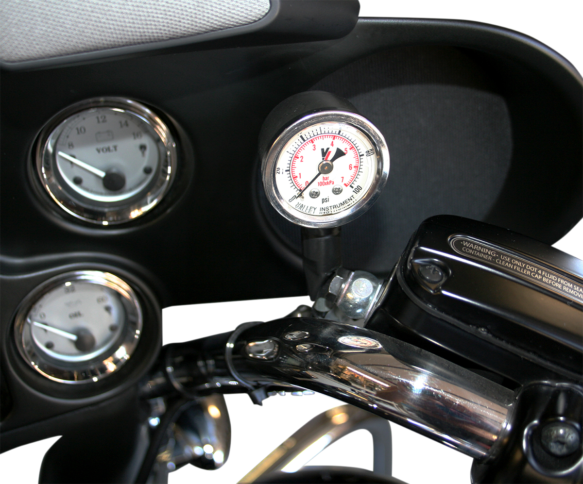 FEULING PARTS Remote Oil Pressure Gauge/Line Kit - Black - HD 9019