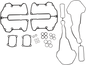 JAMES GASKET Rocker Cover Gasket - M8 JGI-17030-17