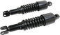 EMGO Custom Shorty Shocks with Shroud - Black Body/Black Spring Finish - Clevis Lowering 17-05694B
