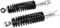 EMGO Custom Shorty Shocks with Shroud - Chrome Body/Black Spring Finish - Clevis Lowering 17-05696