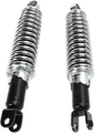 EMGO Custom Shorty Shocks with Shroud - Black Body/Chrome Spring Finish - Clevis Lowering 17-05697