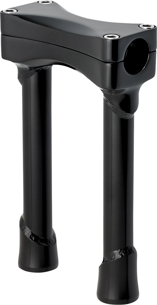 BILTWELL Murdock O/S Risers - 8" - Black 6413-201-08