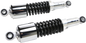 EMGO Custom Shorty Shocks with Shroud - Chrome Body/Black Spring Finish - Eye Lowering 17-05700