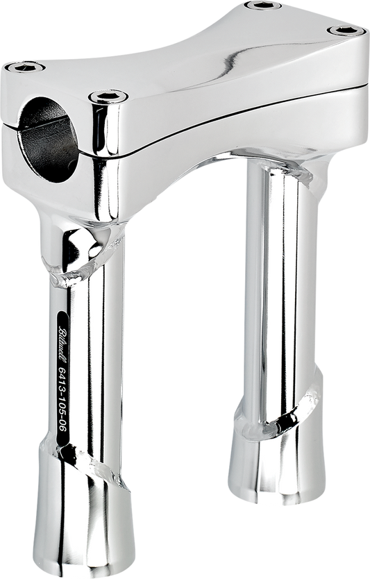 BILTWELL Murdock O/S Risers - 6" - Chrome 6413-105-06