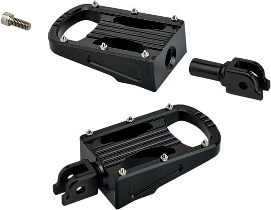 BILTWELL Punisher Foot Pegs - Black - Softail 7006-203-03