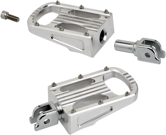 BILTWELL Punisher Foot Pegs - Polished - Softail 7006-303-03