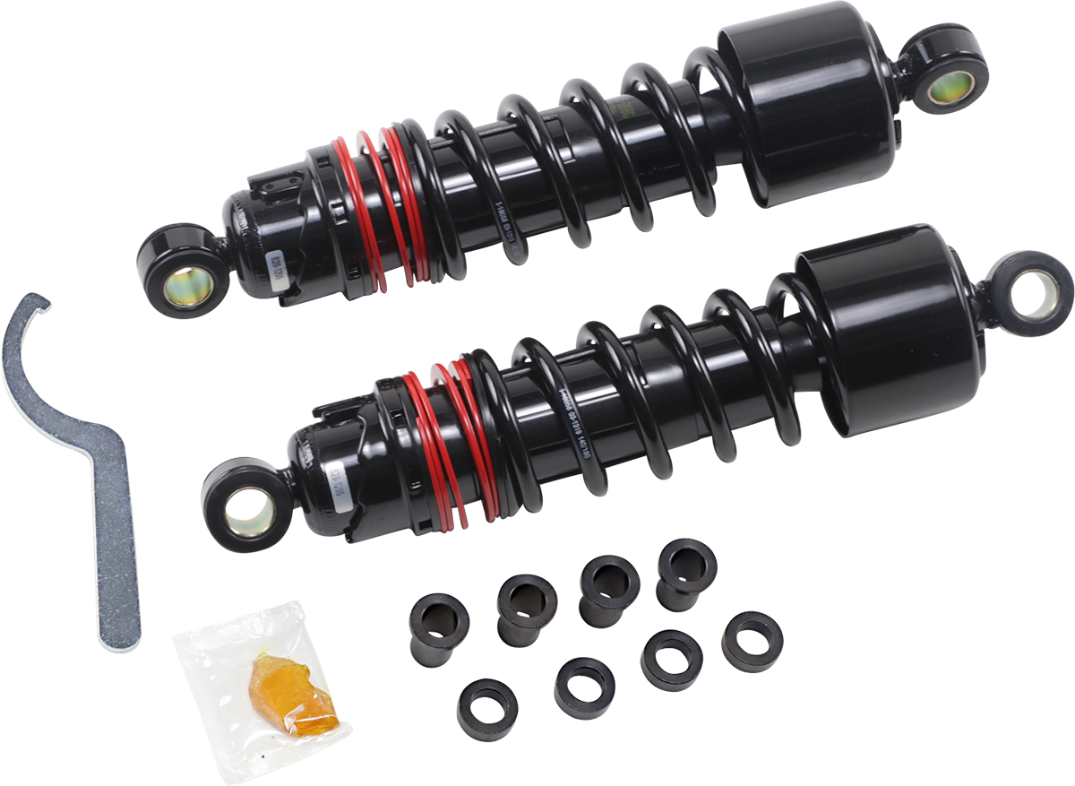 BURLY BRAND Slammer Plus Shocks - 10.5" - Black - XL B28-1205B