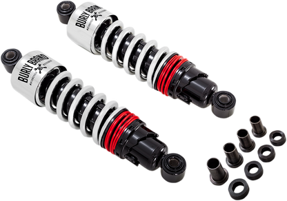 BURLY BRAND Slammer Plus Shocks - 10.5" - Chrome - FLH B28-1204