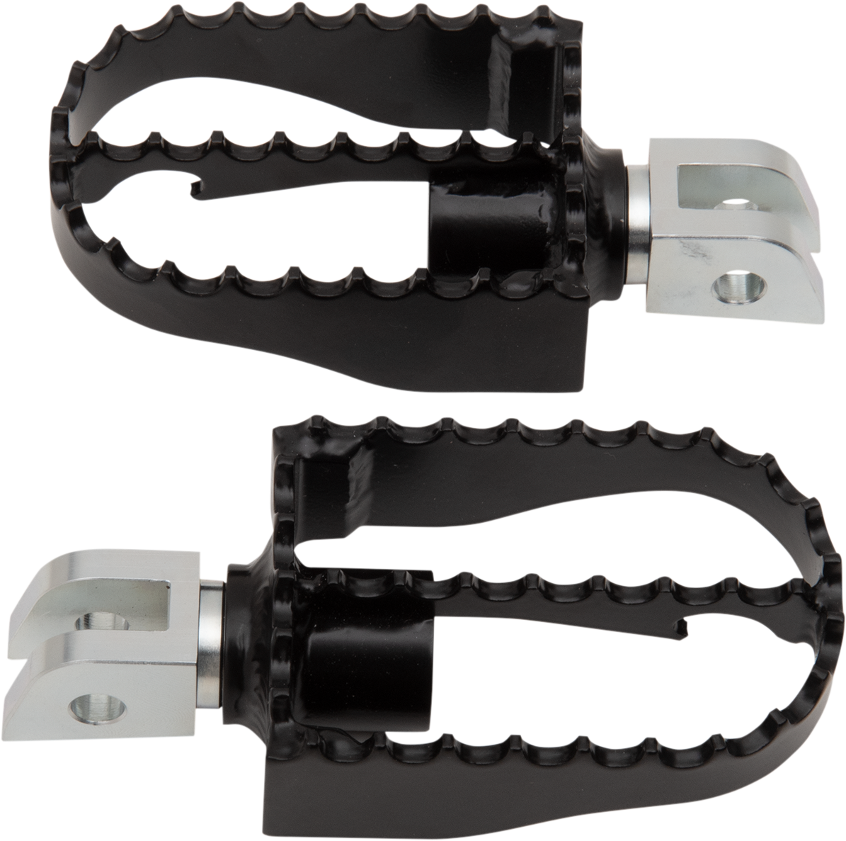 BURLY BRAND MX Foot Pegs - Driver - Black/Chrome B13-1007B