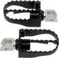 BURLY BRAND MX Foot Pegs - Driver - Black/Chrome B13-1007B