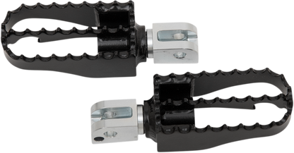 BURLY BRAND MX Foot Pegs - Passenger - Black/Chrome B13-1008B
