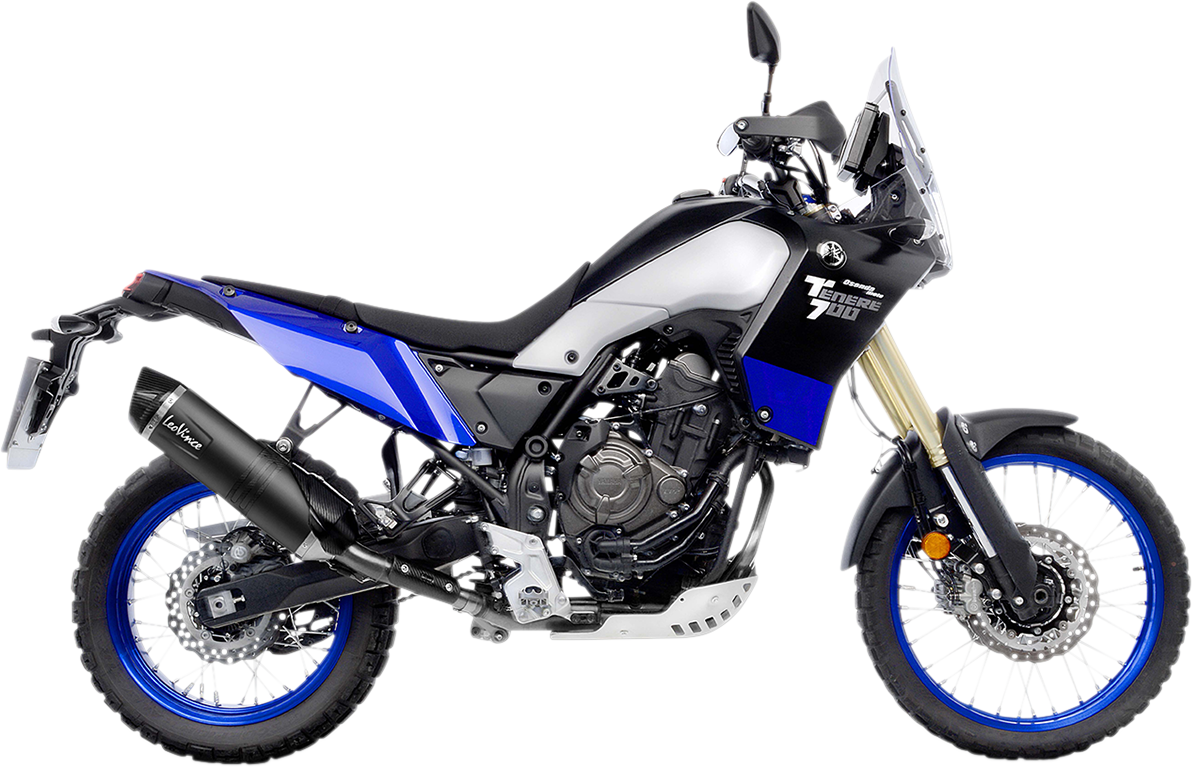 LEOVINCE LV One Evo Slip-On Muffler - Black - Tenere 700 14330EBU