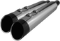 KHROME WERKS 4-1/2" HP-Plus® Slip-On Mufflers - Chrome with Edge Tip 202685