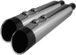 KHROME WERKS 4-1/2" HP-Plus® Slip-On Mufflers - Chrome with Edge - Touring 202765