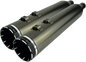 KHROME WERKS 4-1/2" HP-Plus® Slip-On Mufflers - Smoked Chrome with Tracer - Touring 202650