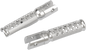 EMGO Slash-Cut Foot Pegs - Driver - Silver - Honda 50-11211A