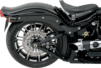 PERFORMANCE MACHINE (PM) 4-Piston Caliper - Rear - Contrast Cut™ 08-17 Softail 1256-0077-BM