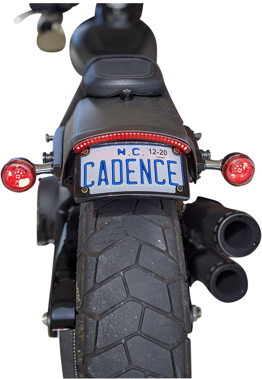 CUSTOM DYNAMICS LED Taillight with Turn Signal - Smoke CD-FATBOB-S