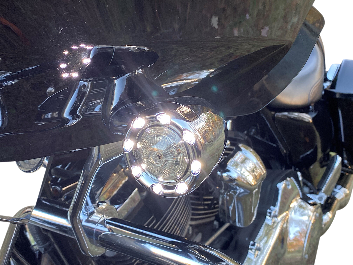 CUSTOM DYNAMICS Bullet Turn Signal JAE - Chrome - Smoke Lens PB-BR-AW-JAE-CS