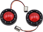 CUSTOM DYNAMICS Bullet Turn Signal 1157 - Black - Red Lens PB-BR-RR-57-BR