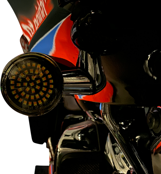 CUSTOM DYNAMICS Amber/White LED Turn Signal Inserts GEN-4-AW-1157