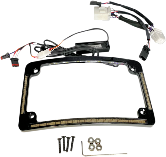 CUSTOM DYNAMICS Radius License Plate Frame - Black TF05-HD-B