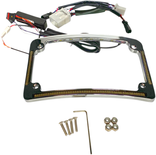 CUSTOM DYNAMICS Radius License Plate Frame - Chrome TF05-HD-C