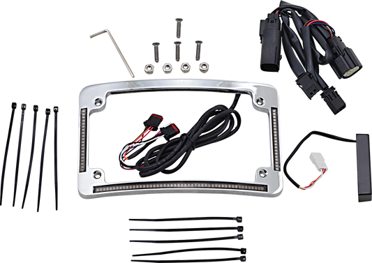 CUSTOM DYNAMICS Radius License Plate Frame - Chrome TF05-SS6-C