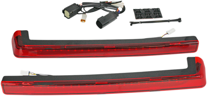 CUSTOM DYNAMICS LED Run/Brake/Turn Tour-Pak® Arms - Red Lens - '14-'25 PB-TP-ARM-14R