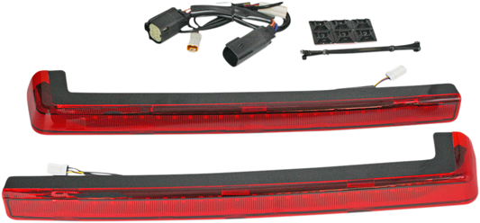 CUSTOM DYNAMICS LED Run/Brake/Turn Tour-Pak® Arms - Red Lens - '14-'25 PB-TP-ARM-14R
